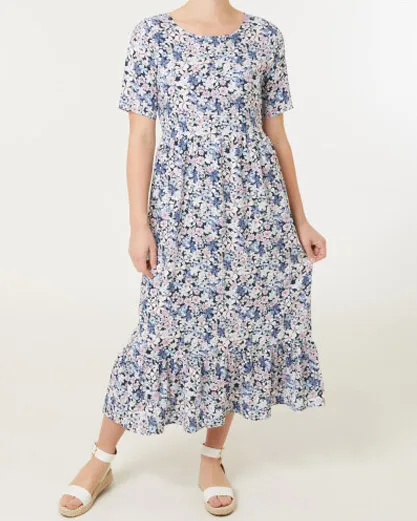 Midikleid mit Volant
