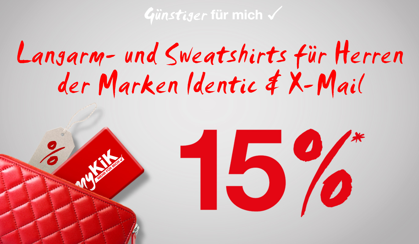 alle Langarm- & Sweatshirts für Herren der Marken Identic & X-Mail