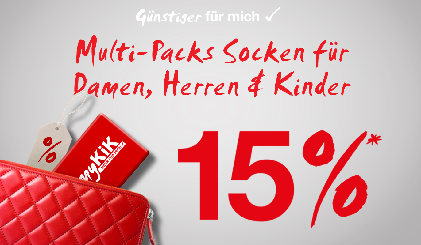 Multi-Packs Socken für Damen, Herren und Kinder